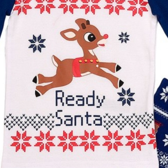 NWT Rudolph Rednose Reindeer Official Licensed Product Rudolph Fair Isle PJs - Picture 2 of 6